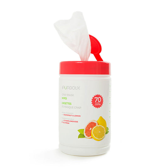 Purdoux CPAP Mask Wipes - Grapefruit & Lemon